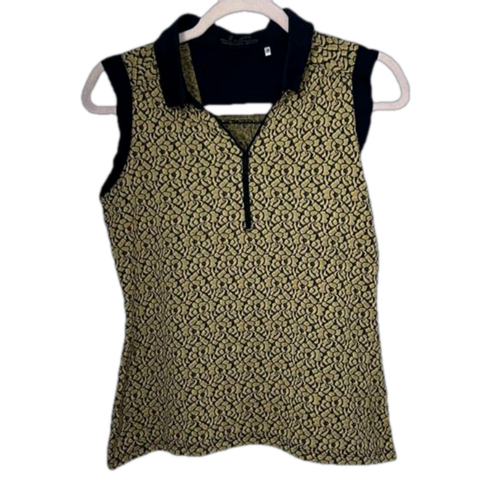 Golf women’s polo medium Lopez collared lace print look sexy breathable comfy